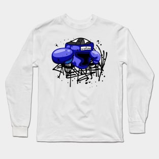 Muay Thai Boxing Graffiti Street Art Long Sleeve T-Shirt